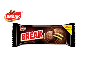 Break chocolate covered