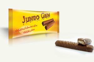 جمبو جيم مغطى بالشوكولاتة